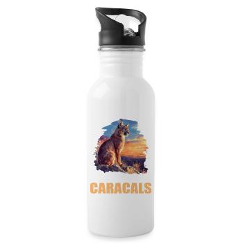 Caracal Karakale Karakal - Water bottle with straw - white - Right