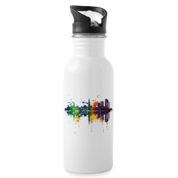 Nissewaard - Trinkflasche mit integriertem Trinkhalm - Weiß - Rechts
