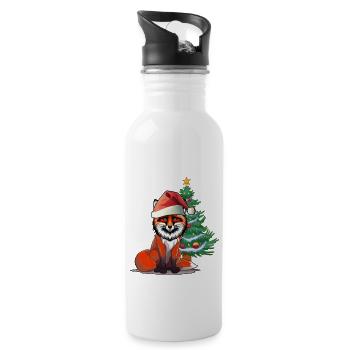 Nikolaus Fuchs Christmas presents - Water bottle with straw - white - Right