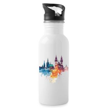 Elk - Water bottle with straw - white - Right