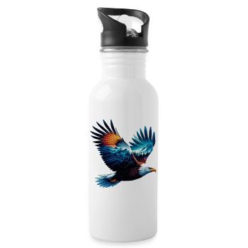 Aigle - Gourde avec paille intégrée - blanc - Droite