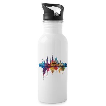 Przemyśl - Trinkflasche mit integriertem Trinkhalm - Weiß - Rechts