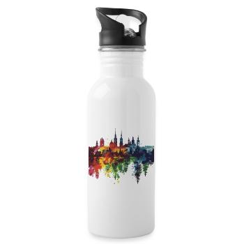 Sohrau - Trinkflasche mit integriertem Trinkhalm - Weiß - Rechts