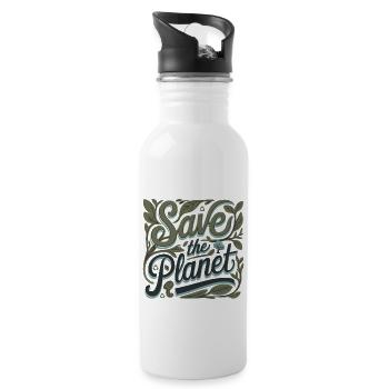 SAFE - Water bottle with straw - white - Right