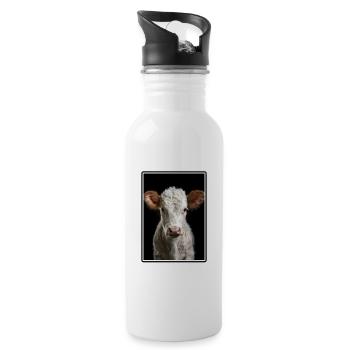 Cows Cow - Water bottle with straw - white - Right