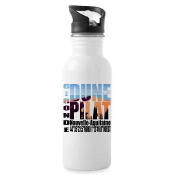 THE DUNE OF PILAT GIRONDE NEW AQUITAINE - Water bottle with straw - white - Right