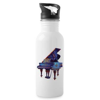 Piano - Water bottle with straw - white - Right