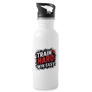 ZUG - Trinkflasche mit integriertem Trinkhalm - Weiß - Rechts