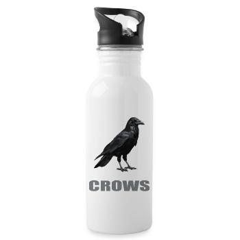 Crows Crow - Water bottle with straw - white - Right