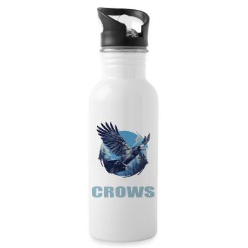Crows Crow - Water bottle with straw - white - Right