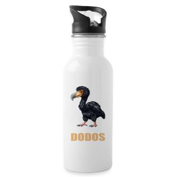 Dodos Dodo - Water bottle with straw - white - Right
