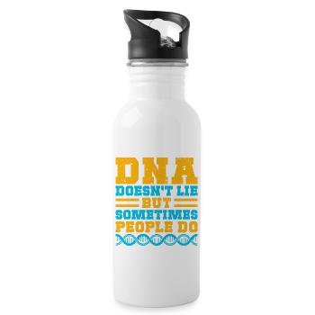 Forensic Science Major DNA Doesn ́t Lie Forensics - Water bottle with straw - white - Right