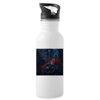 Banjo - Trinkflasche mit integriertem Trinkhalm - Weiß - Rechts
