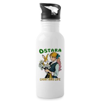 MRS. RABBIT FLOWER OSTARA LIGHT AND LIFE - Water bottle with straw - white - Right