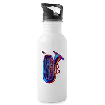 Tuba - Gourde avec paille intégrée - blanc - Droite