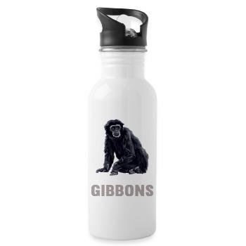Gibbons Gibbon - Trinkflasche mit integriertem Trinkhalm - Weiß - Rechts