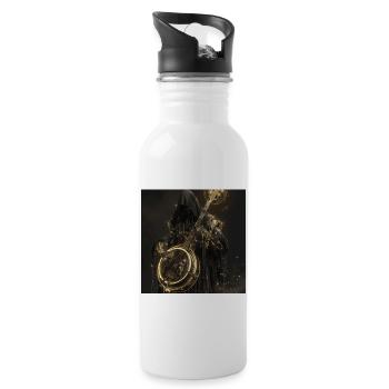 Banjo - Trinkflasche mit integriertem Trinkhalm - Weiß - Rechts