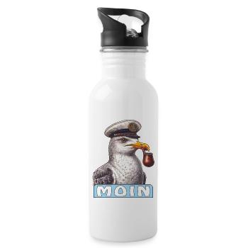 MÖVE MOIN - Water bottle with straw - white - Right