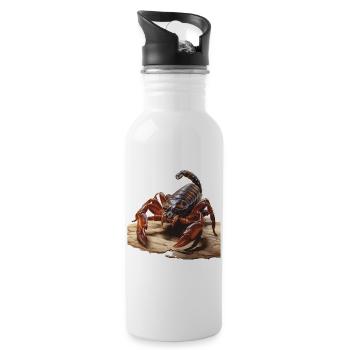 SCORPION - Water bottle with straw - white - Right