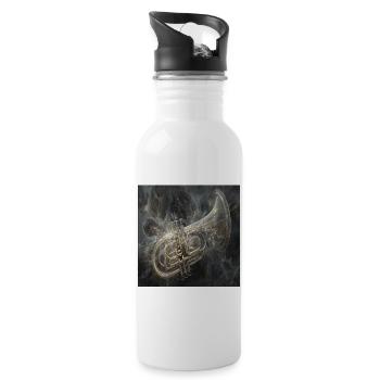 Tuba - Trinkflasche mit integriertem Trinkhalm - Weiß - Rechts