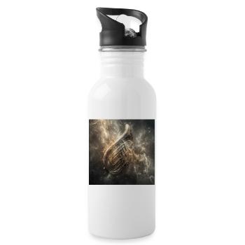 Tuba - Trinkflasche mit integriertem Trinkhalm - Weiß - Rechts