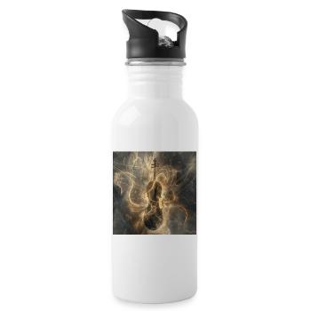 Violine - Trinkflasche mit integriertem Trinkhalm - Weiß - Rechts