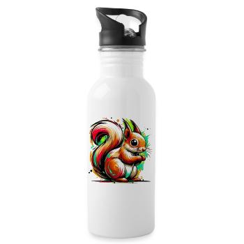 Squirrel - Water bottle with straw - white - Right