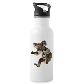 Koala - Trinkflasche mit integriertem Trinkhalm - Weiß - Rechts