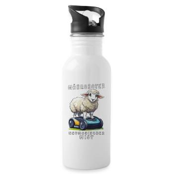 TONDEUSE À GAZON ROBOT MOUTON NEWFANGLED CRAP - Gourde avec paille intégrée - blanc - Droite