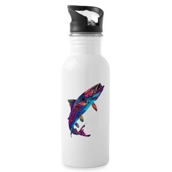 Tarpon - Trinkflasche mit integriertem Trinkhalm - Weiß - Rechts