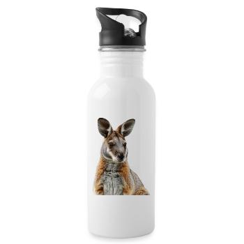 Wallaby - Trinkflasche mit integriertem Trinkhalm - Weiß - Rechts