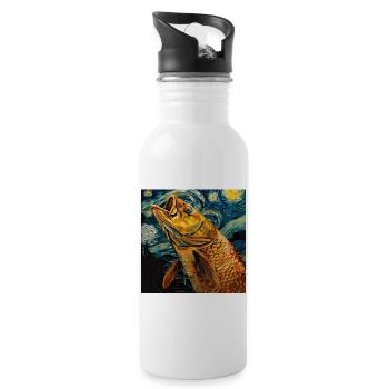 Tarpon - Trinkflasche mit integriertem Trinkhalm - Weiß - Rechts