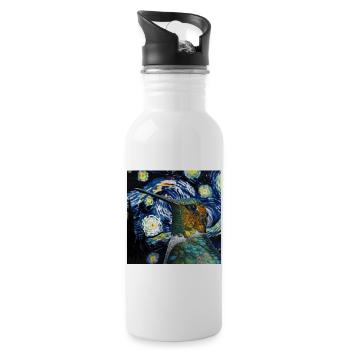Kolibri - Trinkflasche mit integriertem Trinkhalm - Weiß - Rechts