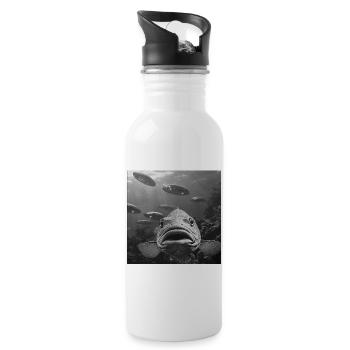 Tarpon - Trinkflasche mit integriertem Trinkhalm - Weiß - Rechts