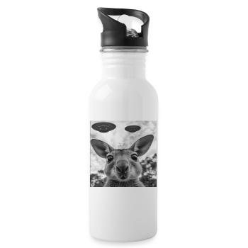 Wallaby - Trinkflasche mit integriertem Trinkhalm - Weiß - Rechts