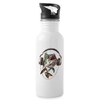Tarpon - Trinkflasche mit integriertem Trinkhalm - Weiß - Rechts