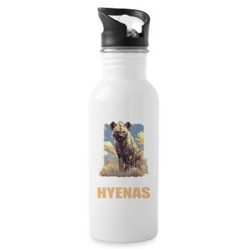 Hyène Hyène - Gourde avec paille intégrée - blanc - Droite