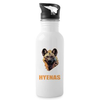 Hyène Hyène - Gourde avec paille intégrée - blanc - Droite