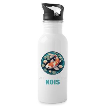 Koi Koi Carpe - Gourde avec paille intégrée - blanc - Droite