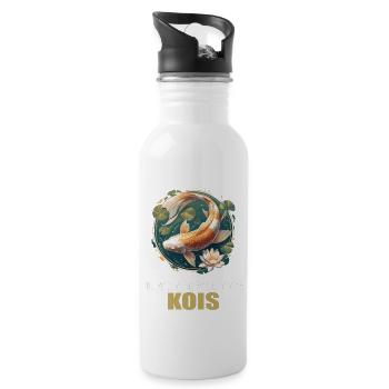 Koi Koi Carpe - Gourde avec paille intégrée - blanc - Droite