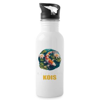 Koi Koi Carpe - Gourde avec paille intégrée - blanc - Droite