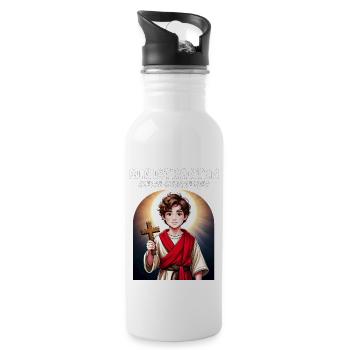 ALTAR BOYS LITTLE ALTAR HEROES - Water bottle with straw - white - Right