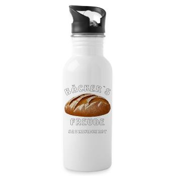 BROT BÄCKER ́S FREUDE SOURDOUGH BREAD - Water bottle with straw - white - Right