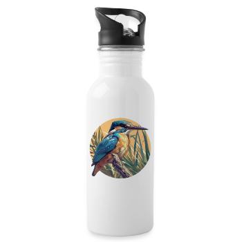 Kingfishers Kingfisher - Water bottle with straw - white - Right