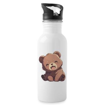 Ours Kodiak Ours Kodiak - Gourde avec paille intégrée - blanc - Droite