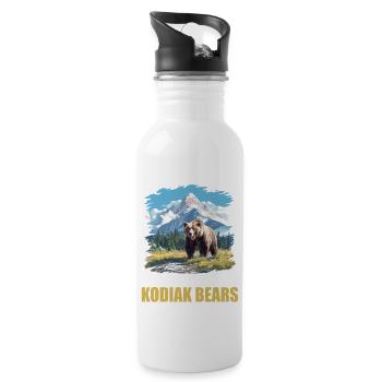 Ours Kodiak Ours Kodiak - Gourde avec paille intégrée - blanc - Droite