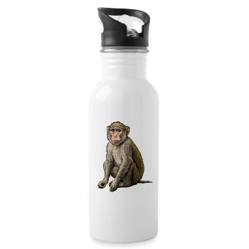 Macaque Macaque - Water bottle with straw - white - Right