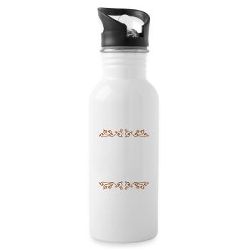Grill Crew - Trinkflasche mit integriertem Trinkhalm - Weiß - Rechts