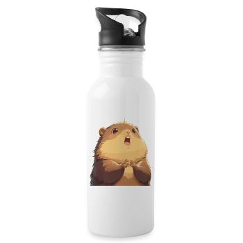 Marmottes Marmottes - Gourde avec paille intégrée - blanc - Droite