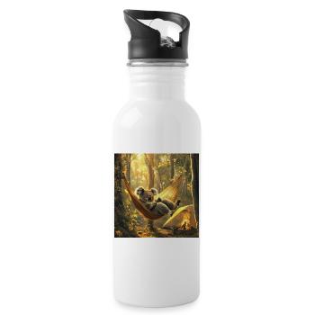 Koala - Trinkflasche mit integriertem Trinkhalm - Weiß - Rechts